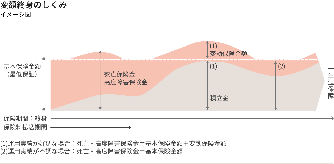 変額終身のしくみ図